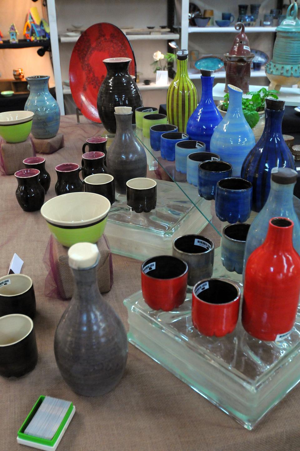 Marlee Mincher's collection at the Harvard Ceramics Program's holiday sale.