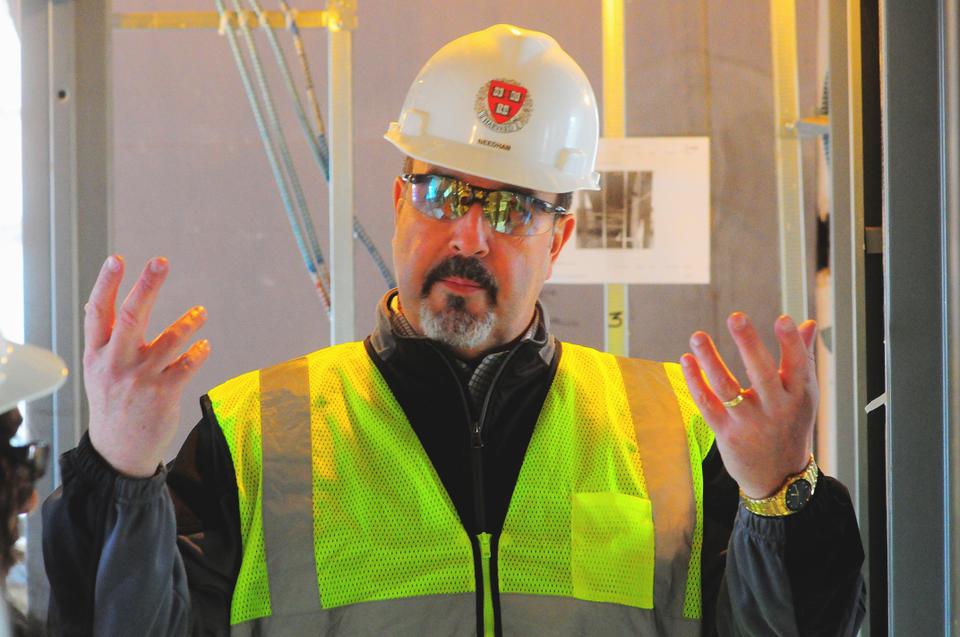 Steve Needham, one of the head construction workers, describes how the Quincy remodeling process works. 