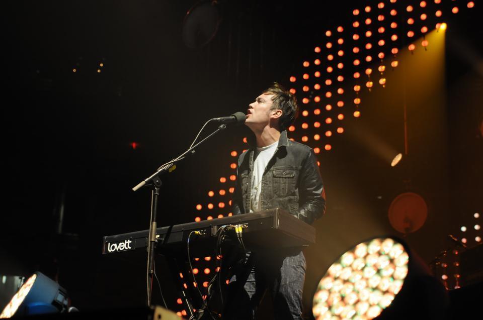 Pianist Ben Lovett plays under the lights of the Garden. Although famous for his band, Lovett’s communication label has also celebrated 2012 as its most successful year yet.