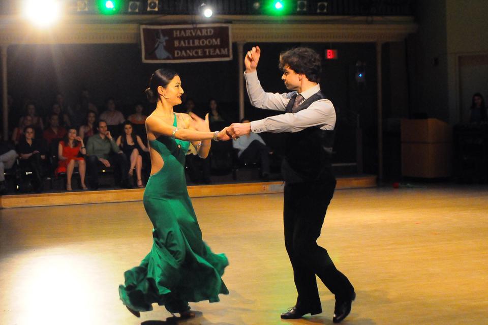 PhD student Julia Liu and Giorgio Gaglia 16' dance to "Why Don't You Do Right?" at the Harvard Ballroom Dance Team's showcase 'Colorful' on March 8th. The show included a wide range of performances, from a Waltz to the Cha-Cha. 