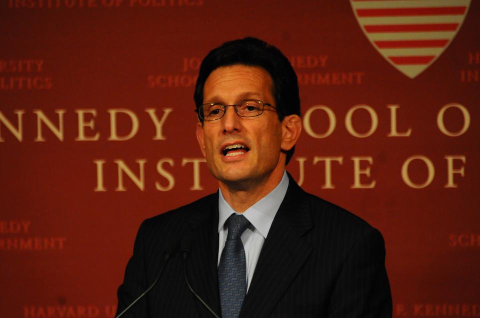 House Majority Leader Eric Cantor addressed the IOP's JFK Forum on Monday night.  His speech consisted of calls for increased education spending, but was interrupted when HIV/AIDS activists protested Cantor's decision not to fund a syringe exchange program. 