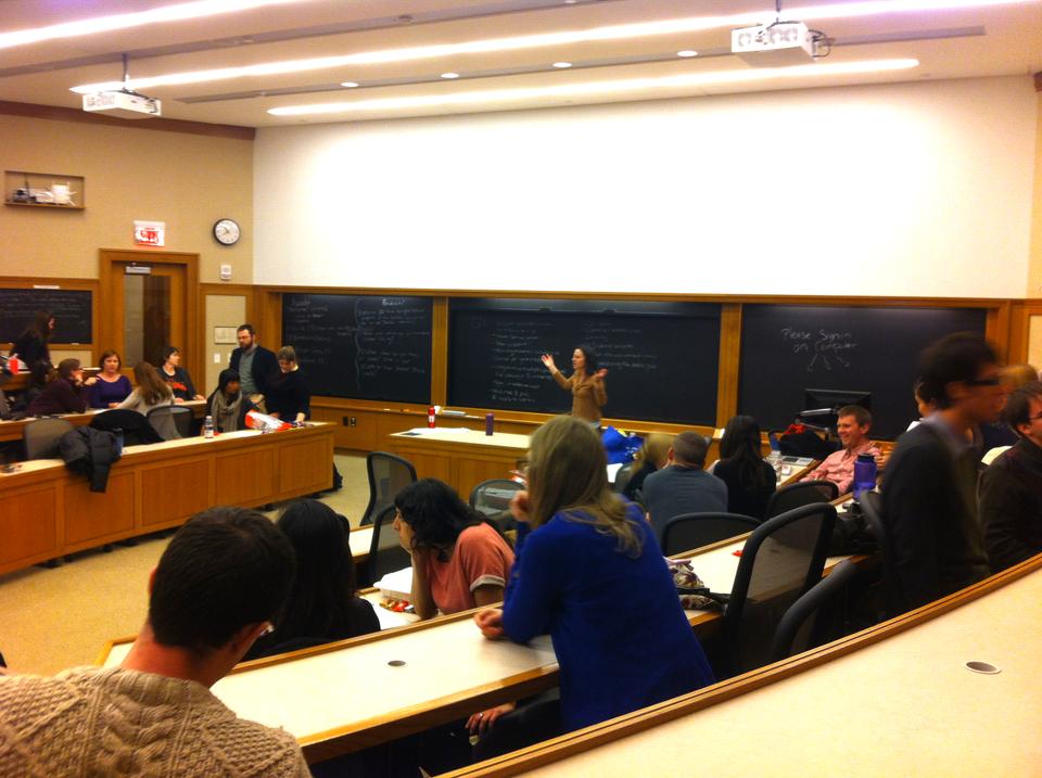 The new Shatter the Ceiling coalition holds its first open meeting at Harvard Law School on Wednesday. The group aims to mitigate gender disparities.