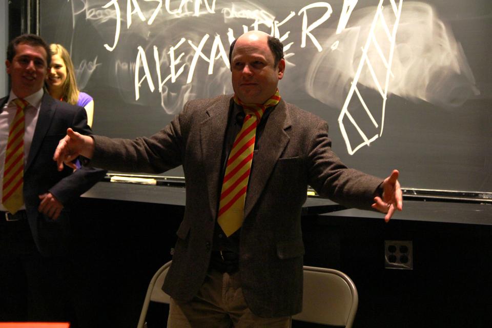 IGP Player of the year, Jason Alexander, tells a joke about his sexual experiences. Jason played George Costanza in the hit sitcom Seinfeld.
