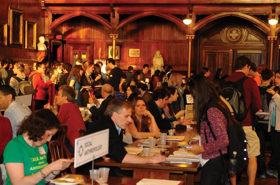 The class of 2015 gathered in Annenberg Monday night to explore different concentrations. 