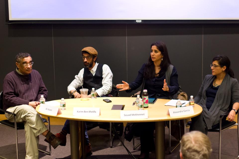 Professor Ali Asani, photojournalist Karim B. Khelifa, NY Times columnist Souad Mekhennet, and multimedia journalist Alexandra Gracia engages in a discussion about Islam in news media. They talk about topics ranging from the participation of Muslim journalists in the media to Islamophobia in the US.