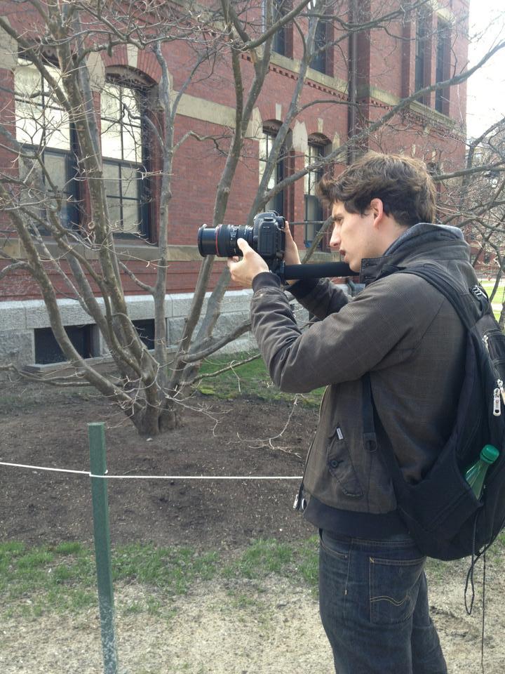 "I'm visiting here from France. I'm in film studies. I just like to go around and take pictures and video of random things."