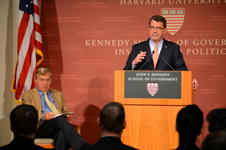 Ashton B. Carter, the United States Deputy Secretary of Defense, discusses rational behind changes in government spending to improve national security. Dr. Carter is responsible for the salary of one out of every two people in the Pentagon.