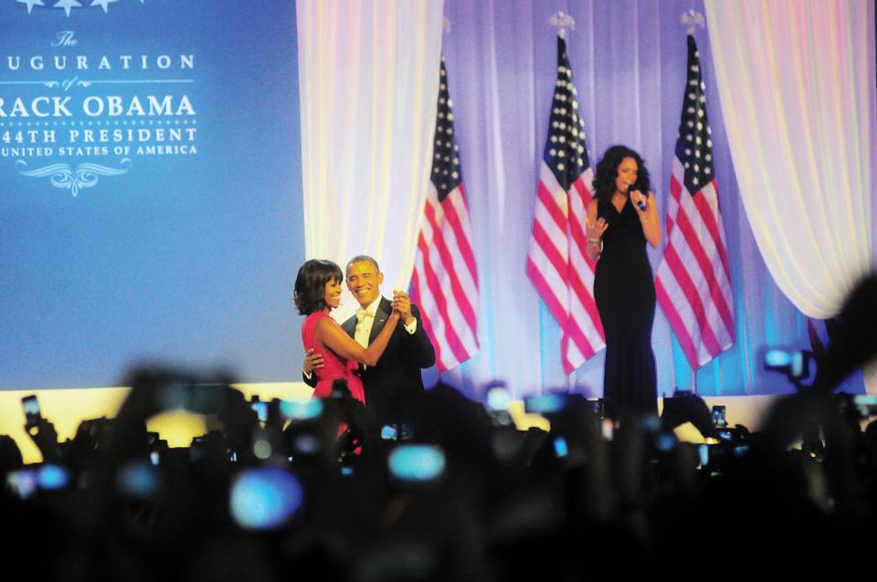 President Barack Obama and First Lady Michelle Obama dance at the Inaugural Ball on January 21 at the Walter E. Washington Convention Center in Washington, D.C.