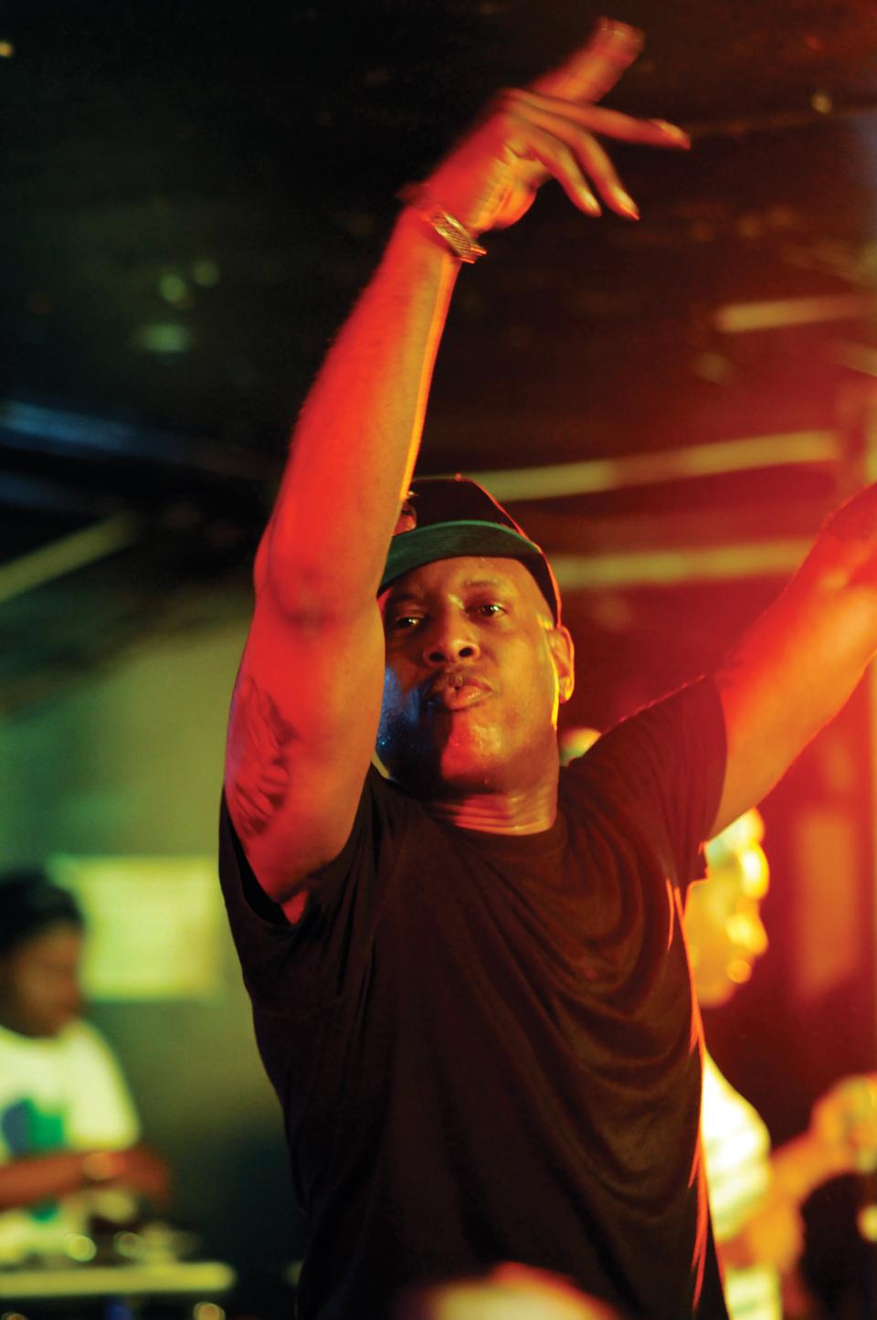 New York-based hip-hop artist Talib Kweli performs for a sold-out Cambridge crowd at the Middle East in Central Square on February 23.  
