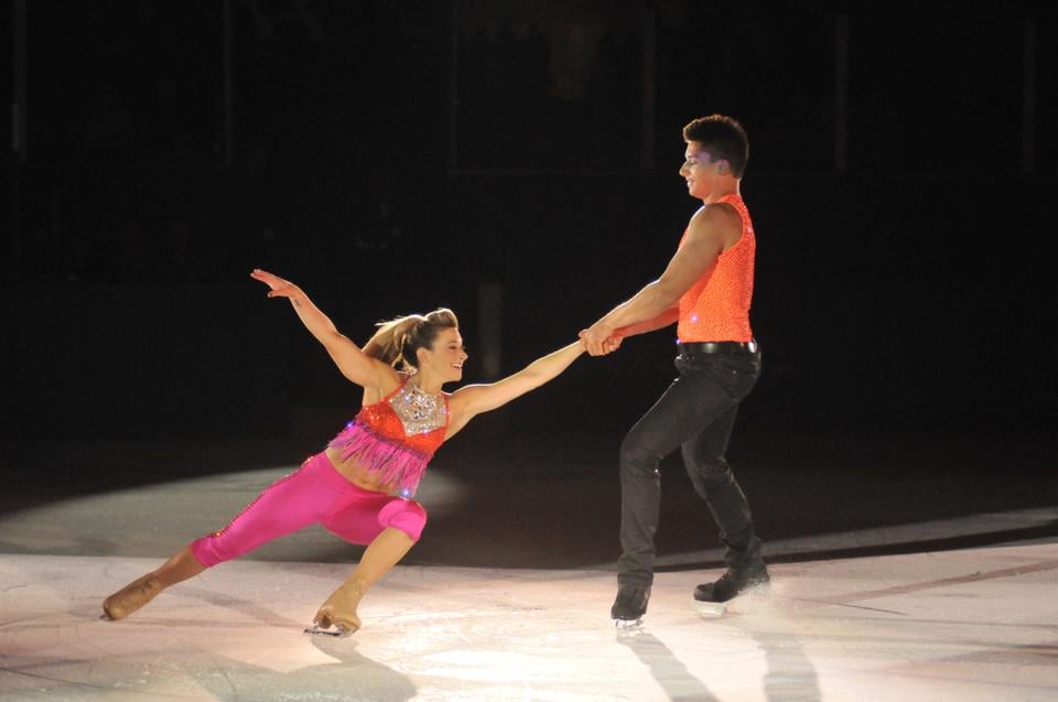 A figure skating exhibition was held at Bright Hockey Center to raise money for the Dana-Farber Cancer Institute’s Jimmy Fund for the 42nd year.