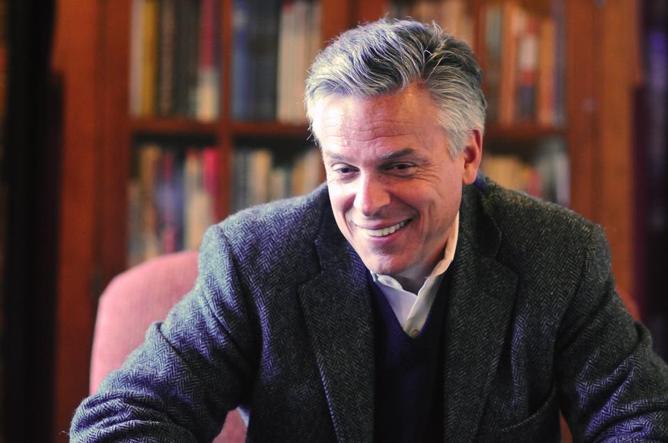 Former Governor of Utah and U.S. Ambassador to China Jon Huntsman, Jr. sits down for an interview with FM during his weeklong visit to the Institute of Politics.
