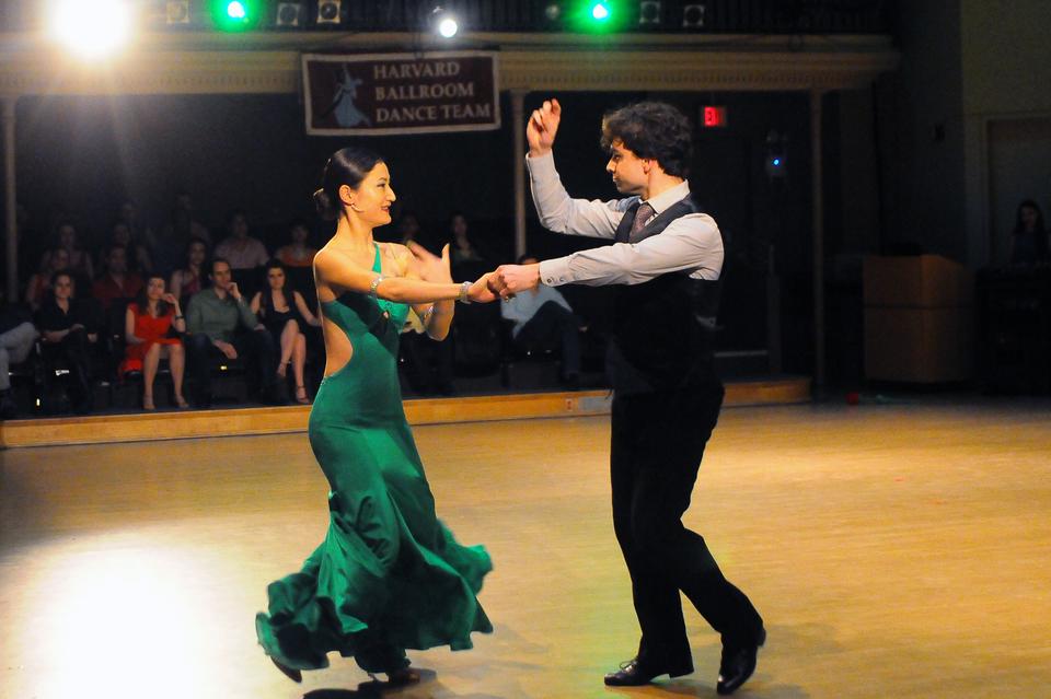 GSAS student Julian Lui and Girogio Gaglia ‘16 dance to “Why Don’t You Do Right?” at the Harvard Ballroom Dance Team performance on March.