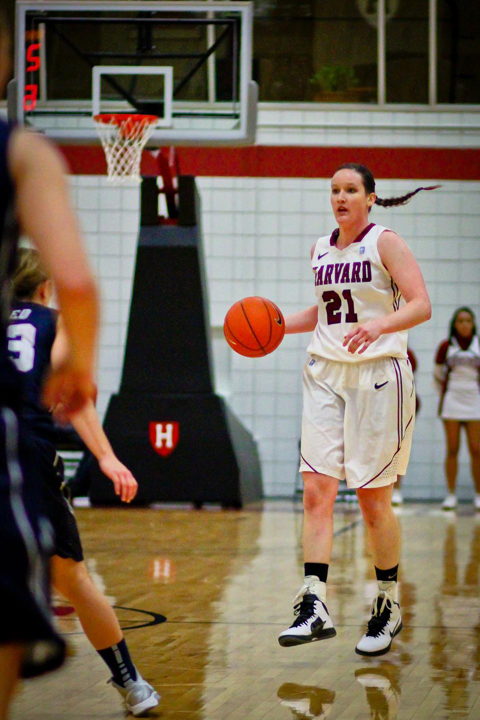 Senior forward Victoria Lippert was 10-for-10 from the charity stripe to hand rival Princeton its first conference loss in 33 games.
