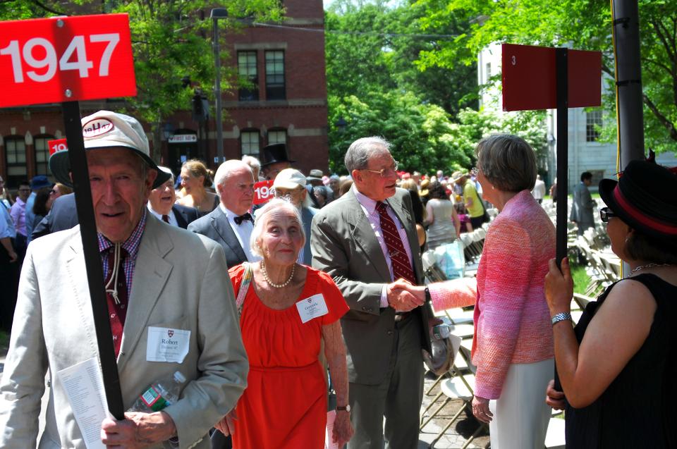 Harvard alumni process into Tercentenary Theater during the 2013 Commencement Exercises. The 2021 alumni reunions will be held virtually, Harvard Alumni Association announced Tuesday.