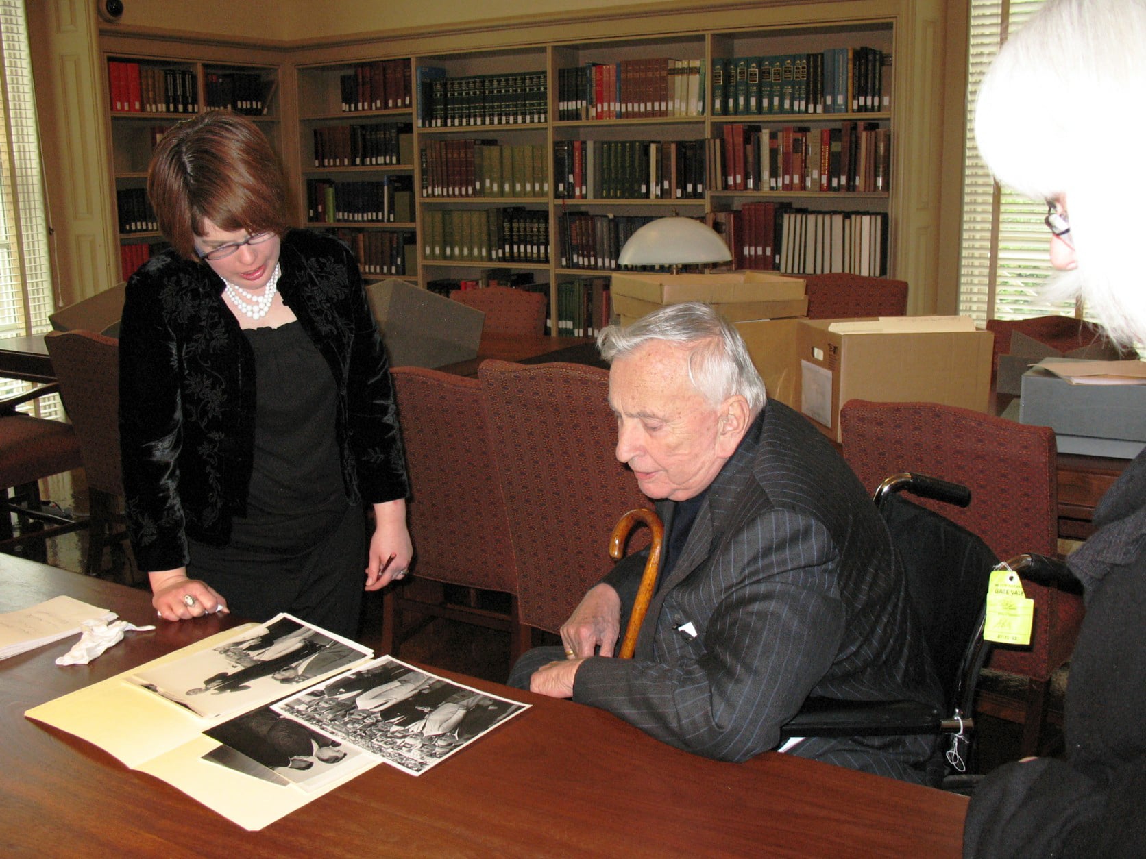 In this 2007 photo, noted American novelist Gore Vidal sits in the reading room of Houghton Library, to which he donated his papers in 2002.  Vidal, who died in 2012, bequeathed his entire multimillion-dollar fortune to Harvard. 