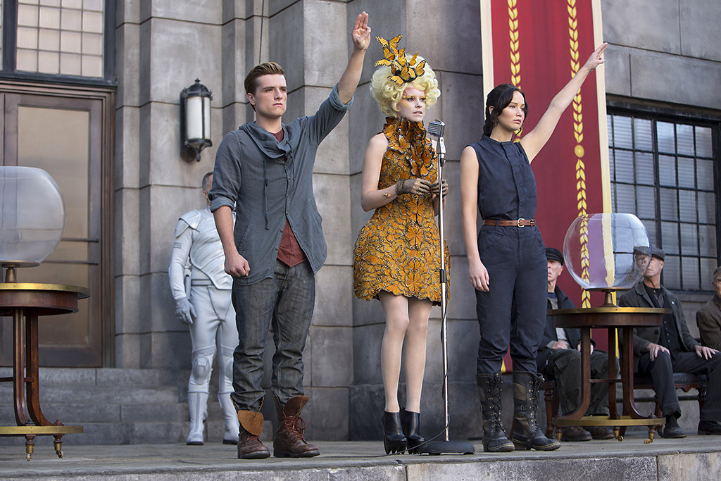 Josh Hutcherson, Elizabeth Banks, and Jennifer Lawrence star in "The Hunger Games: Catching Fire."