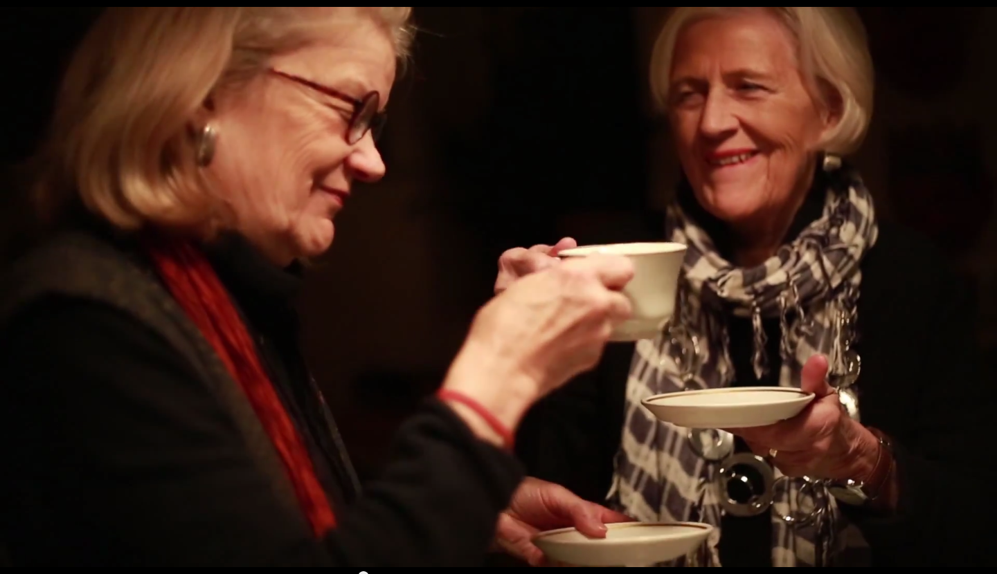 House masters Diana L. Eck and Dorothy A. Austin.