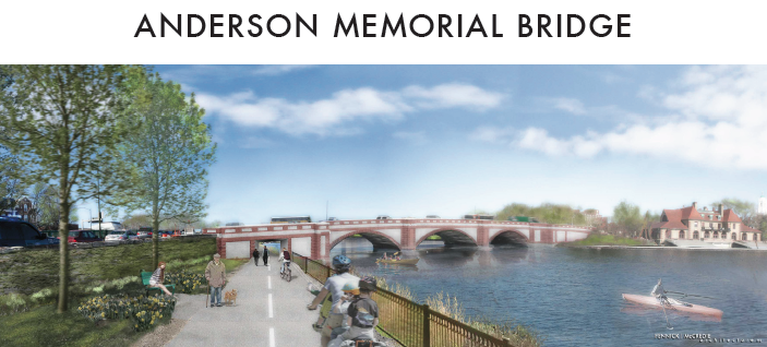 A rendering of the proposed Anderson Bridge. Not pictured: construction.
