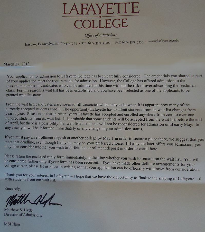 Waitlists: Not the End of the World