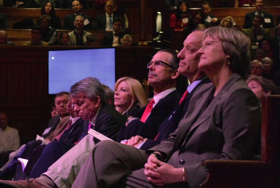 University administrators at a fundraising event