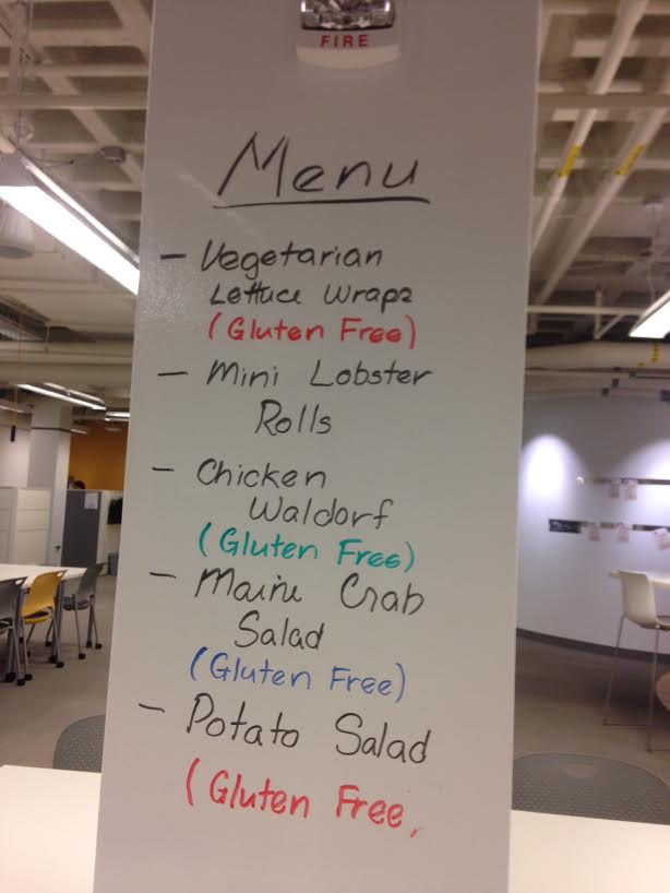 A sample of the i-lab's eclectic quisine.