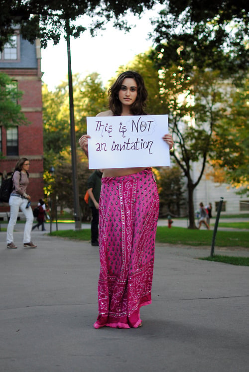 Disha Verma, one of the organizers of emBODYindia and co-author of the original post, has gained attention from multiple media outlets which have wrongly claimed she went topless for her image in the campaign.