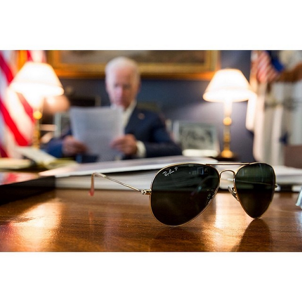Just a man with a plan, and his Ray-Bans.