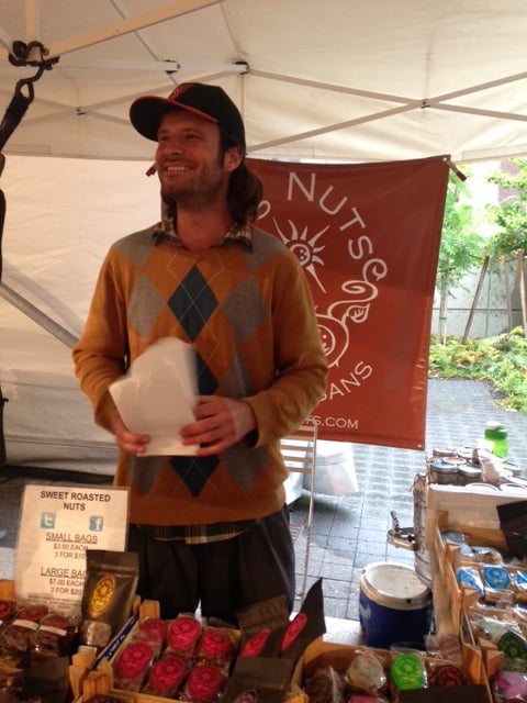 Eric Q. Doyle, who can be found at the Farmers' Market in the Science Center Plaza, was scoped by FM this past week.