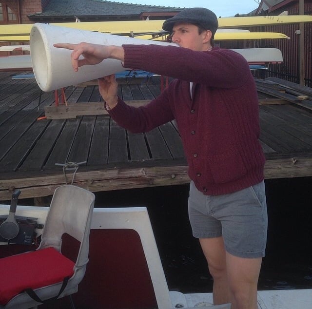 Ian Accomando (above) took over as coach of the Harvard men's lightweight crew team when coach Linda Muri stepped down earlier this year.