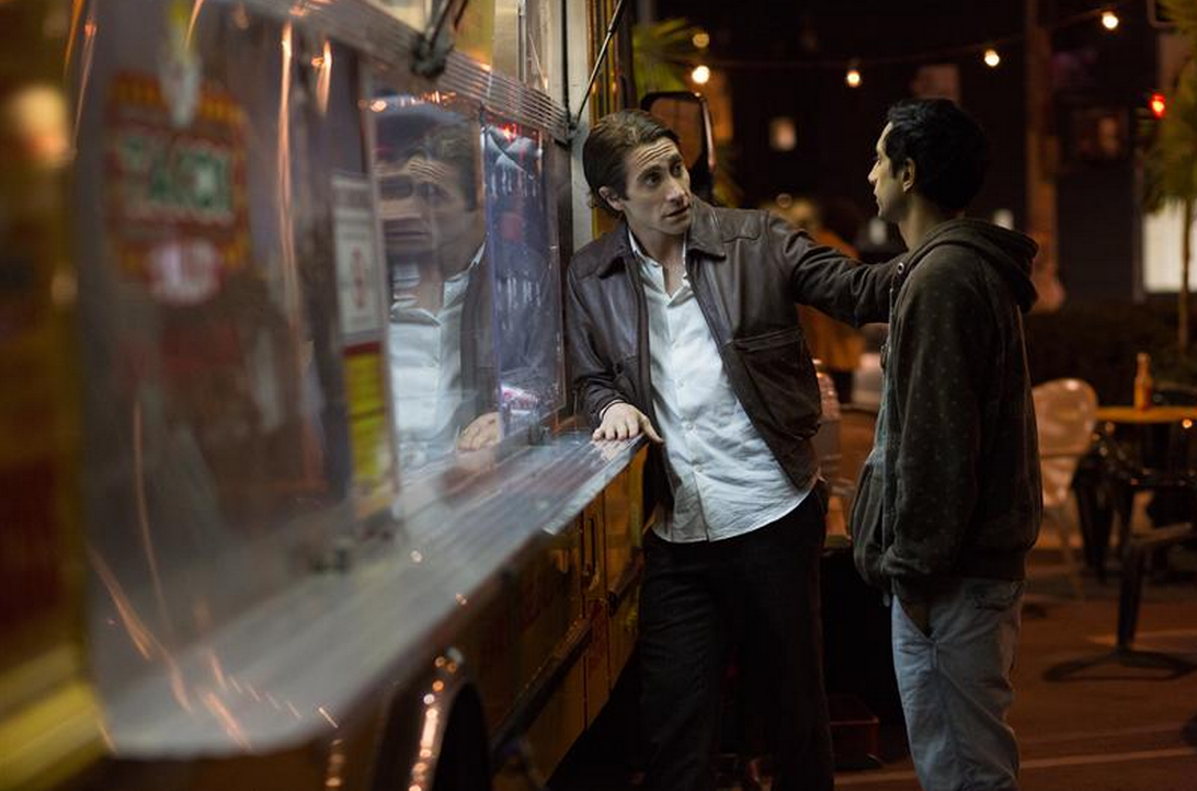 Jake Gyllenhaal and Riz Ahmed star in "Nightcrawler."