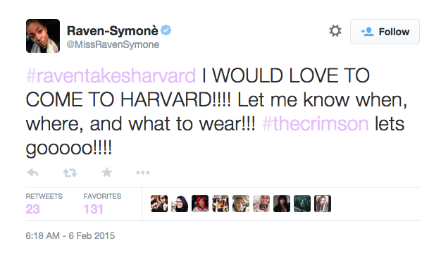 Raven's tweet