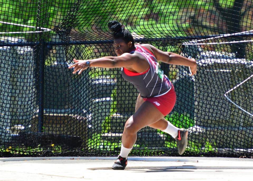 Sophomore Nikki Okwelogu set an Ivy League women's shot put record this past weekend.
