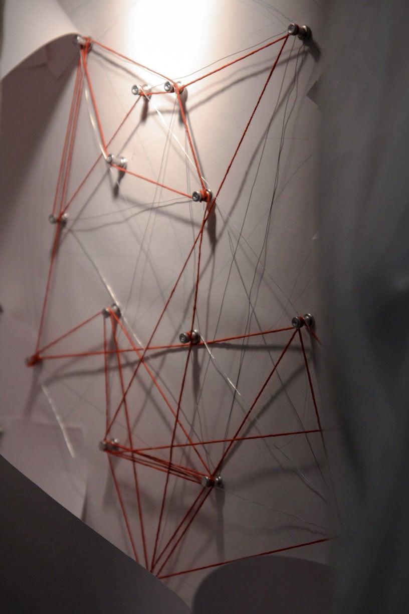 "Mather Build," an experimental art initiative, opened on Wednesday afternoon in Mather House. Curator Mathew R. Terry and Assistant Curator Kevin Hong '15 discussed the exhibit's aim to draw the viewer into the architecture of the Mather lobby.  
