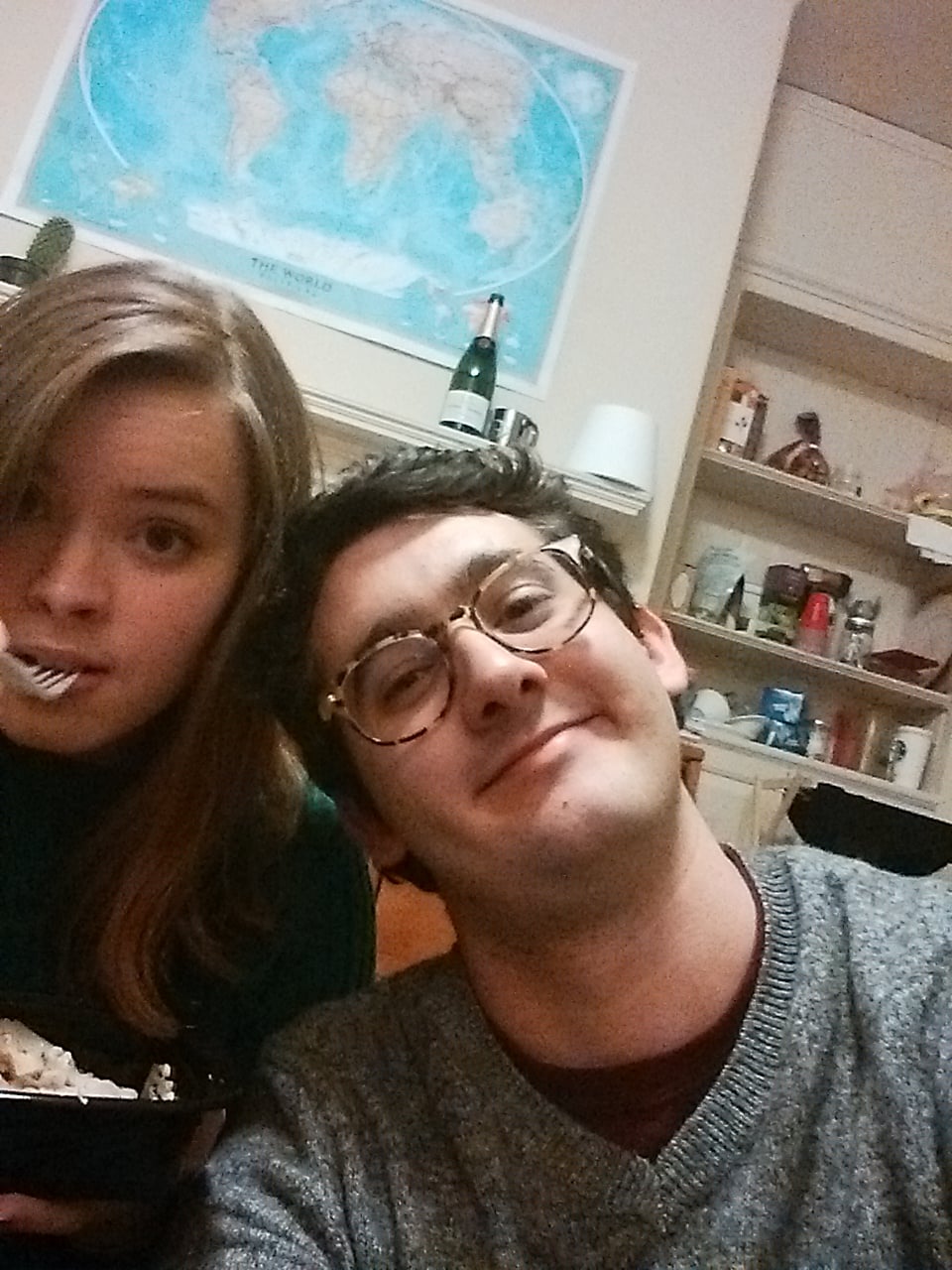 Note: woman on left is not in fact our staff writer's Datamatch. We just wanted to show you a selfie of Nacho himself. 