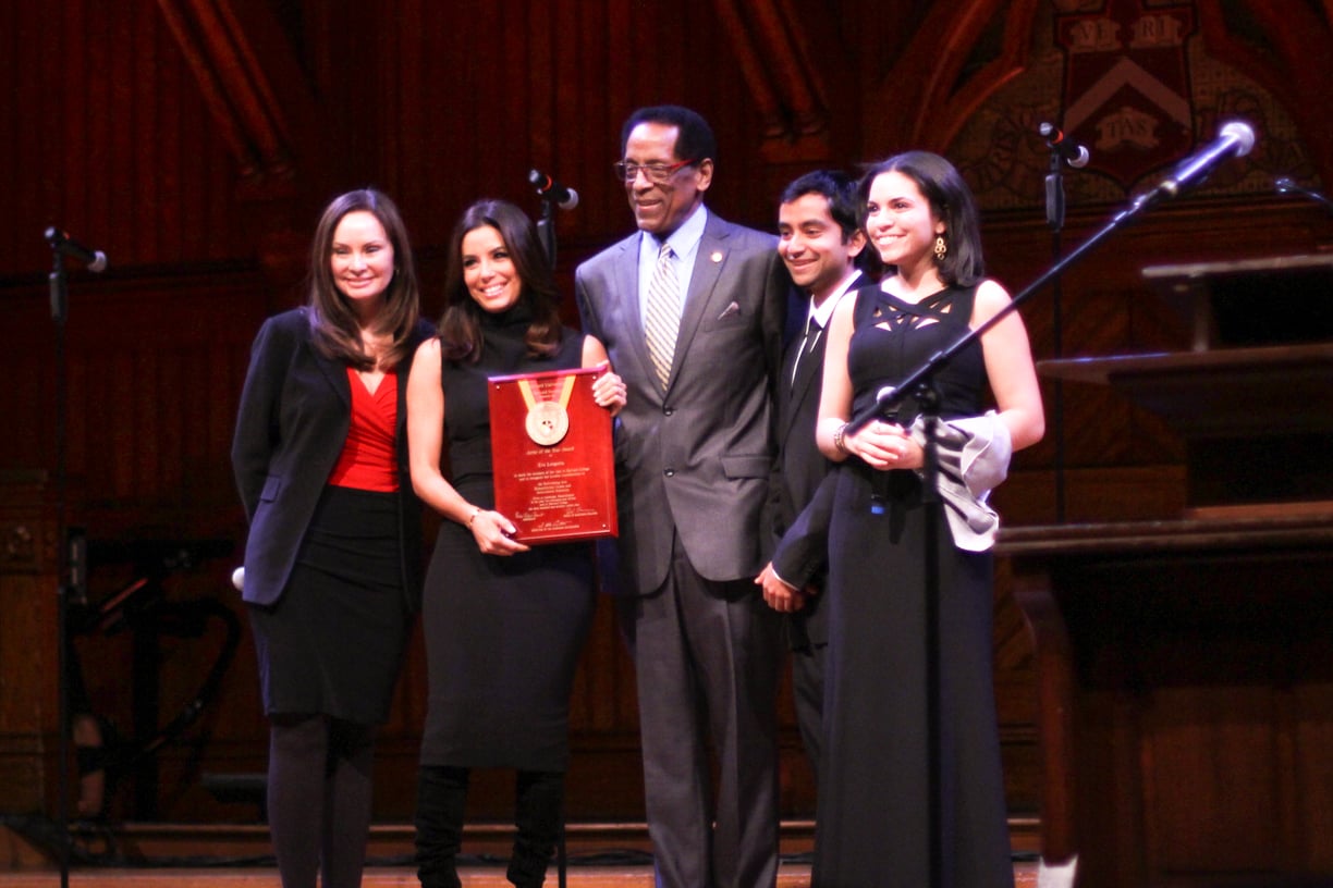 A variety of student organizations—ranging from dance to singing to martial arts—performed on Saturday at Sanders Theatre during Cultural Rhythms, which honored Eva Longoria as its Artist of the Year.  
