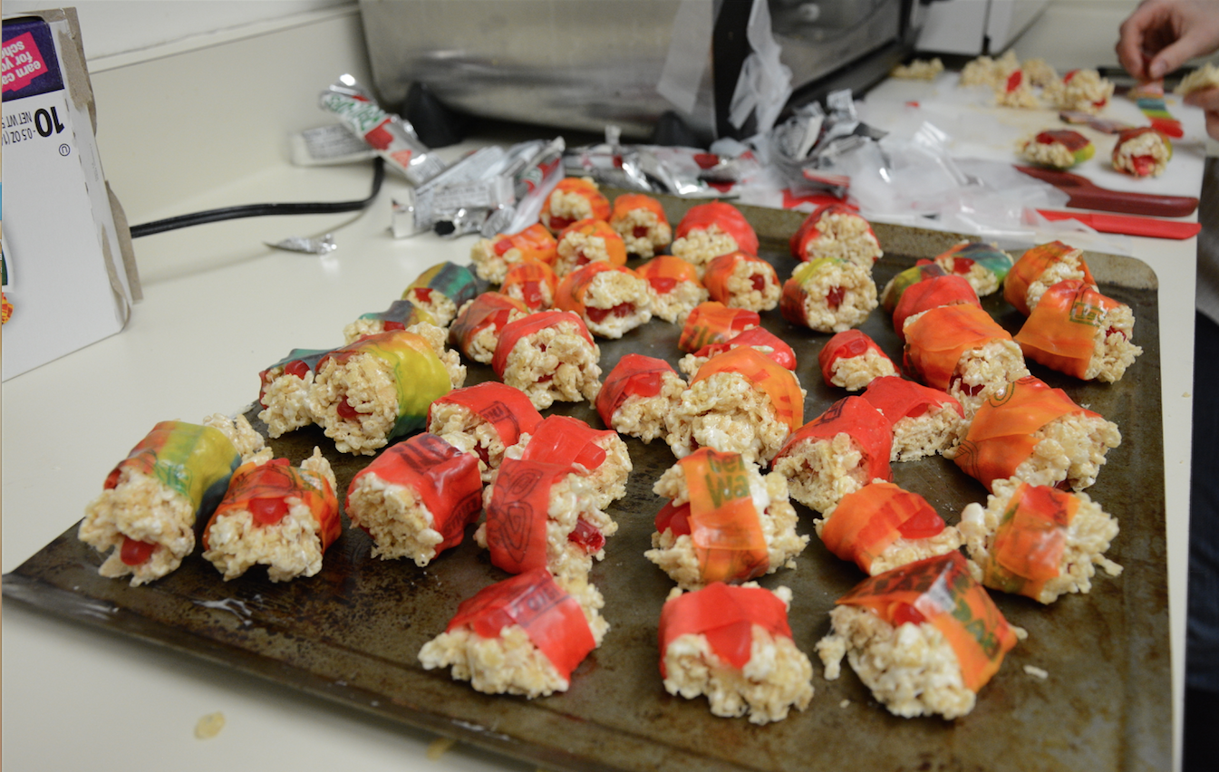 Lynette G. Bye '16 prepared candy sushi to prank her friends on April Fools' Day.