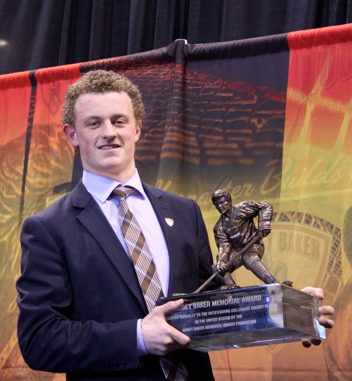 Boston University freshman forward Jack Eichel topped the nation in scoring with 71 points on the year.