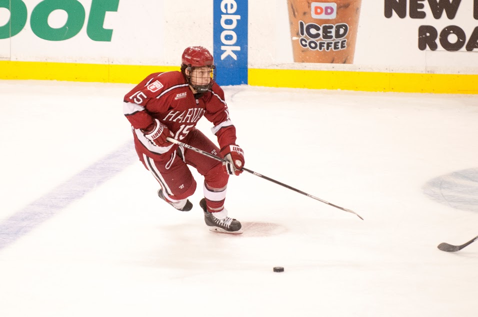 Freshman forward Seb Lloyd played in 34 of the Crimson's games this season, amassing seven points for the team. 