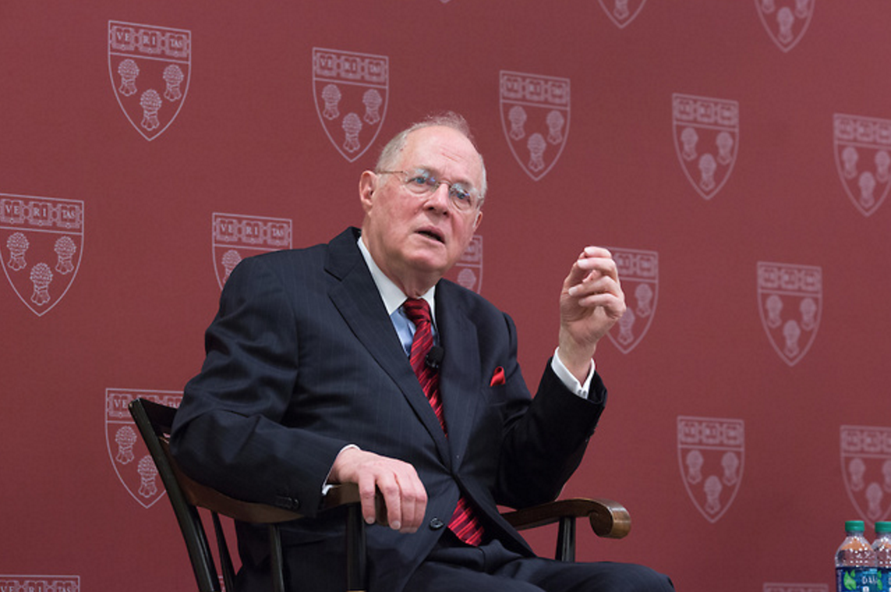 Justice Anthony Kennedy spoke at Harvard Law School this past Thursday.