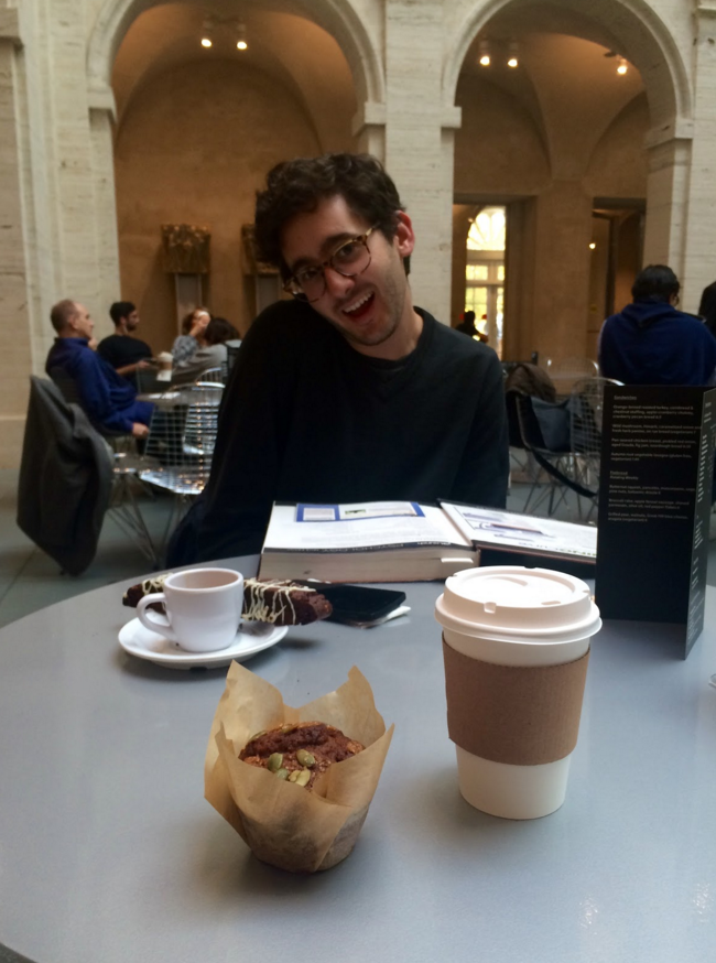 Excited Nacho, featuring pumpkin muffin and cinnamon french toast latte. 