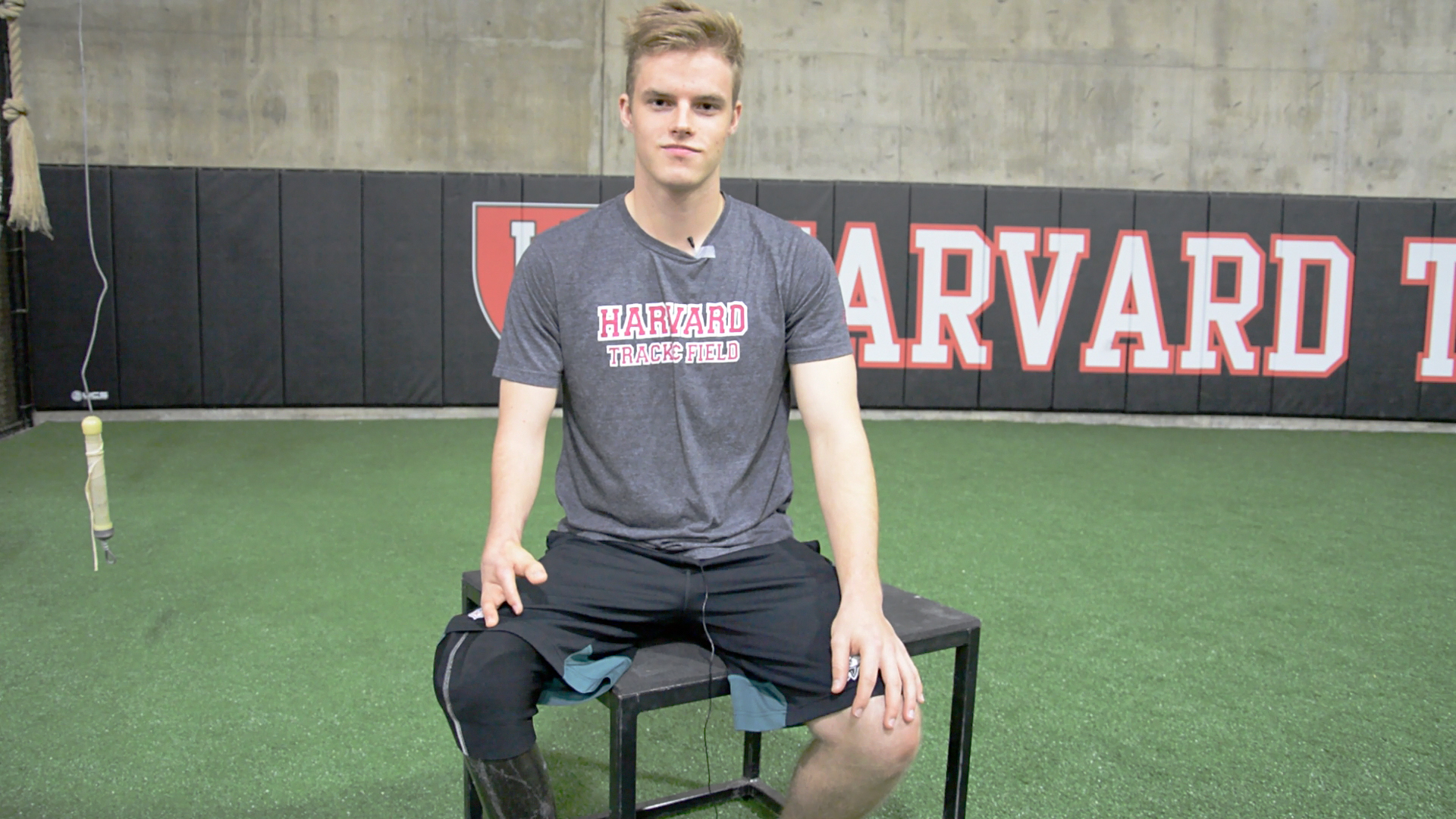 Ask sprinter Nicky Maxwell '19 about his prosthetic device, and he will tell you that he "likes to have a little fun with it."