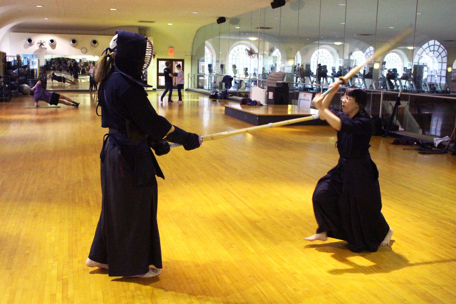 Members of Harvard’s Kendo Club gathered on Tuesday to show off their unique sport. On the appeal of Kendo as an activity and an art form, Mary Beth Schleicher, ‘18, offered her own perspective: "Kendo is more than just a sport. It's also about learning to look at things in a new way.”