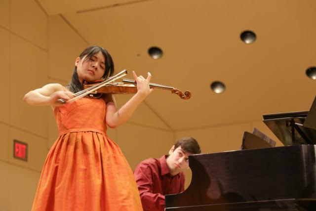 Sumire Hirotsuru ‘16 had the first ever thesis recital for the Department of Music, which started approving performance-based senior theses this year. She played Romanian Folk Dances with a pianist, Maxwell Phillips '15 in the recital.