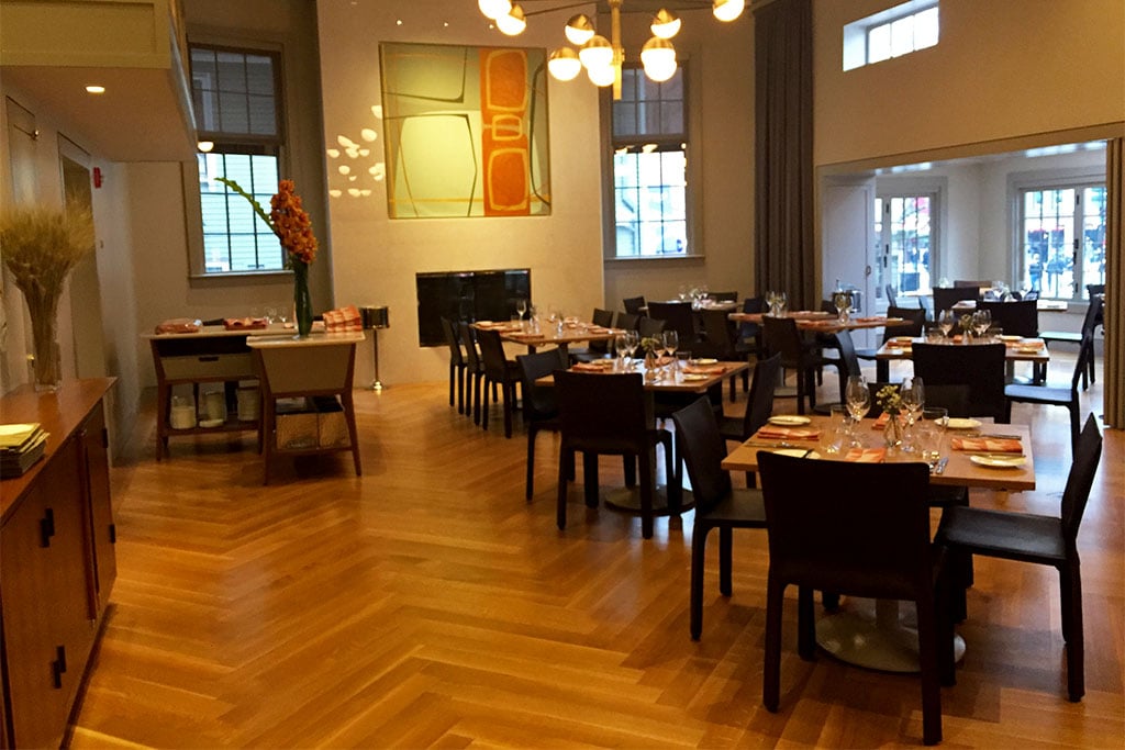 The interior of Parsnip, a restaurant in the Square that opened last November with a farm-to-table menu.