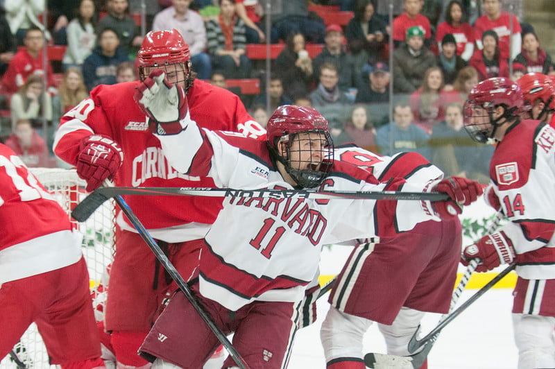 Senior forward Kyle Criscuolo served as the first two-time captain for the Harvard men's ice hockey team in the past 92 years. 
