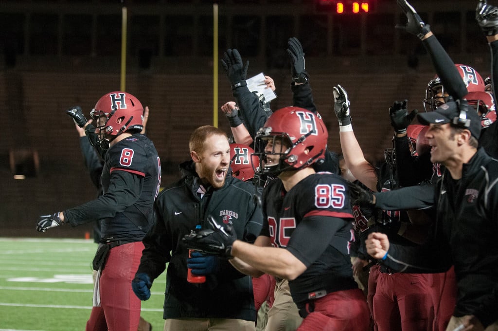 Harvard, down six in the fourth quarter, put together a scoring drive that will be cemented in history. 