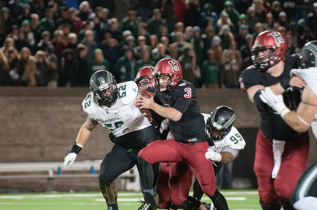 Senior quarterback Scott Hosch (3) and the Crimson found themselves in a 10-0 hole at the end of the first quarter. 