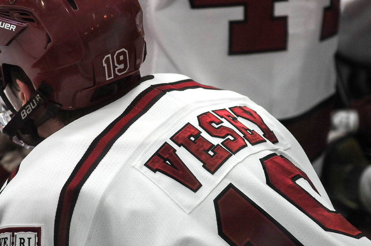 Since being one of the Crimson's top recruits, Vesey has developed into the nation's best player, winning the Hobey Baker Award this season. 