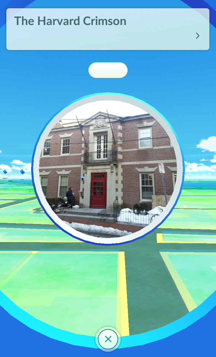 Pokéstop at The Harvard Crimson