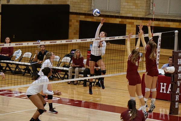 Jenior Paige Kebe was force to reckon with against the Big Green with 11 kills on Saturday in Hanover, leading the team. 